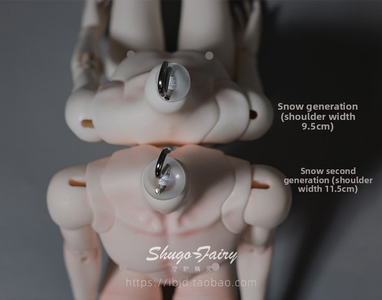 1/4 Scale Xue Er II Male BJD Body | Articulated Resin Muscle Teen Doll (With Hands)