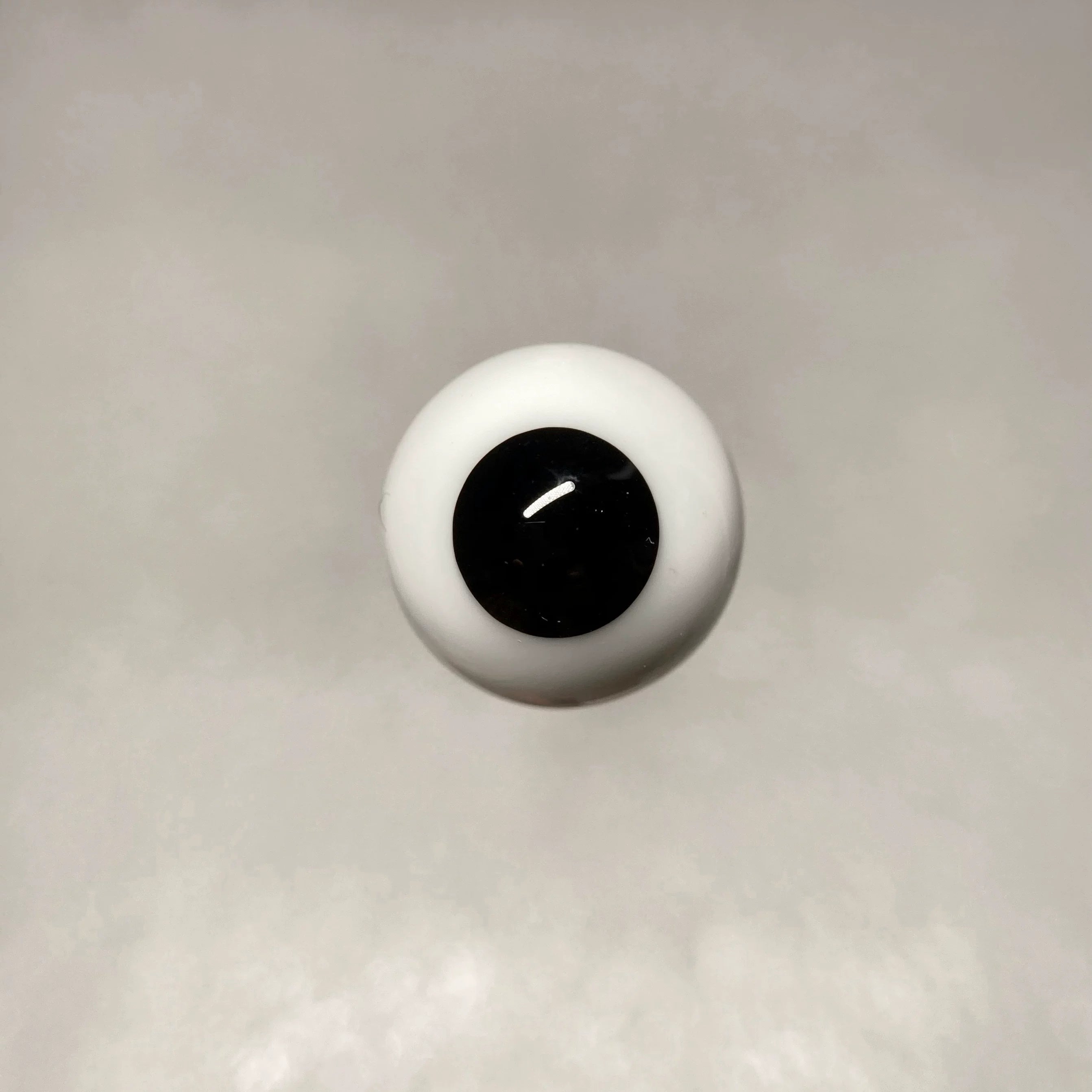 Realistic BJD Glass Eyes | Black Pearl with Stem 8mm-20mm for Dolls