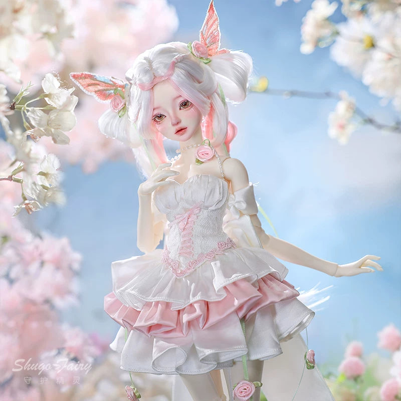 Boneca BJD 1/4 Fufu Princesa | Boneca Articulada Feita à Mão com Rosto Personalizado | Brinquedo Colecionável Articulado