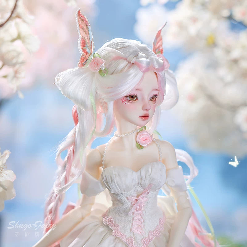 Boneca BJD 1/4 Fufu Princesa | Boneca Articulada Feita à Mão com Rosto Personalizado | Brinquedo Colecionável Articulado