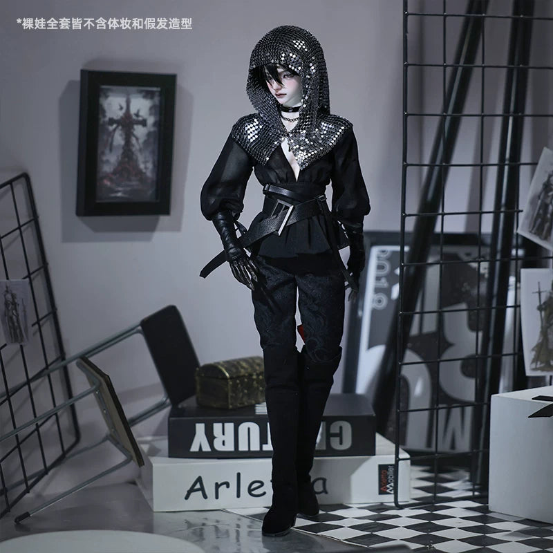 Shugafairy 1/4 BJD Doll Jin Ji | Custom Handcrafted Articulated Resin Muscle Teen Doll, 7-Day Crafting Period