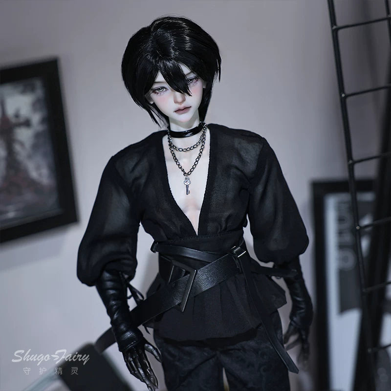 Shugafairy 1/4 BJD Doll Jin Ji | Custom Handcrafted Articulated Resin Muscle Teen Doll, 7-Day Crafting Period