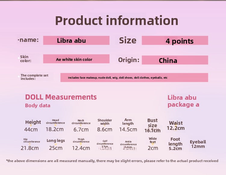 Original 1/4 BJD Doll Libra Abu - Japanese Style Uniform & Ball-Jointed Doll Full Set