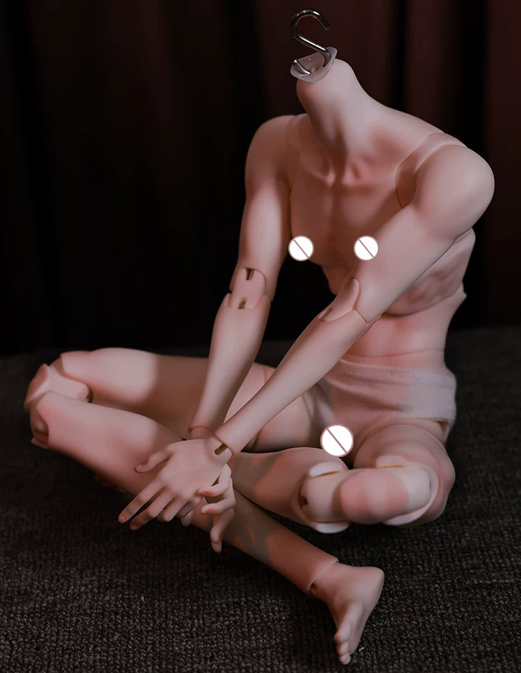 1/4 Scale Xue Er II Male BJD Body | Articulated Resin Muscle Teen Doll (With Hands)