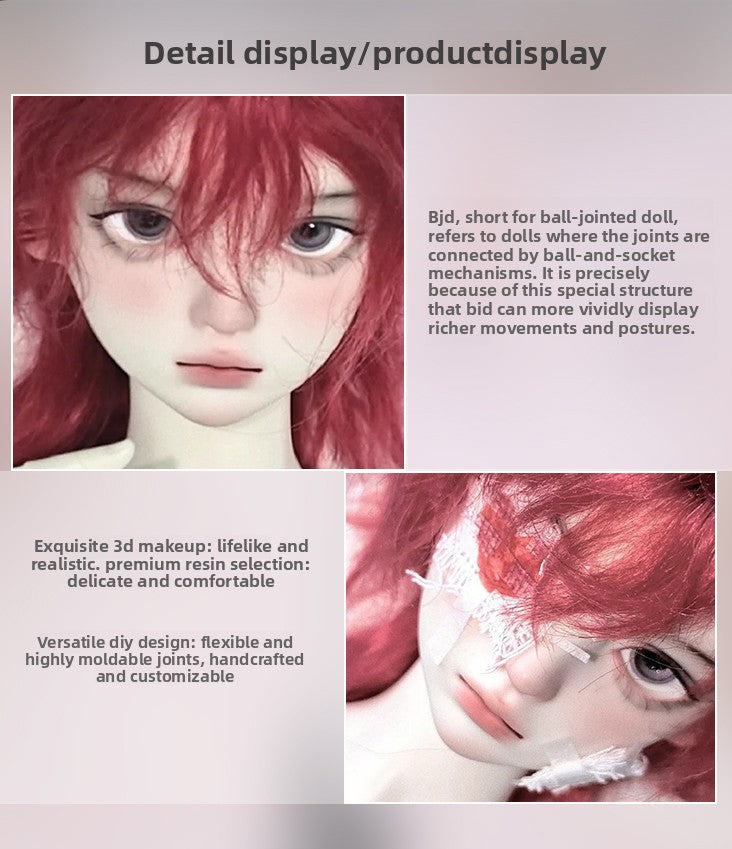 1/4 Scale Custom BJD Doll | Premium Resin Ball-Jointed Doll (25-Day Customization Lead Time)