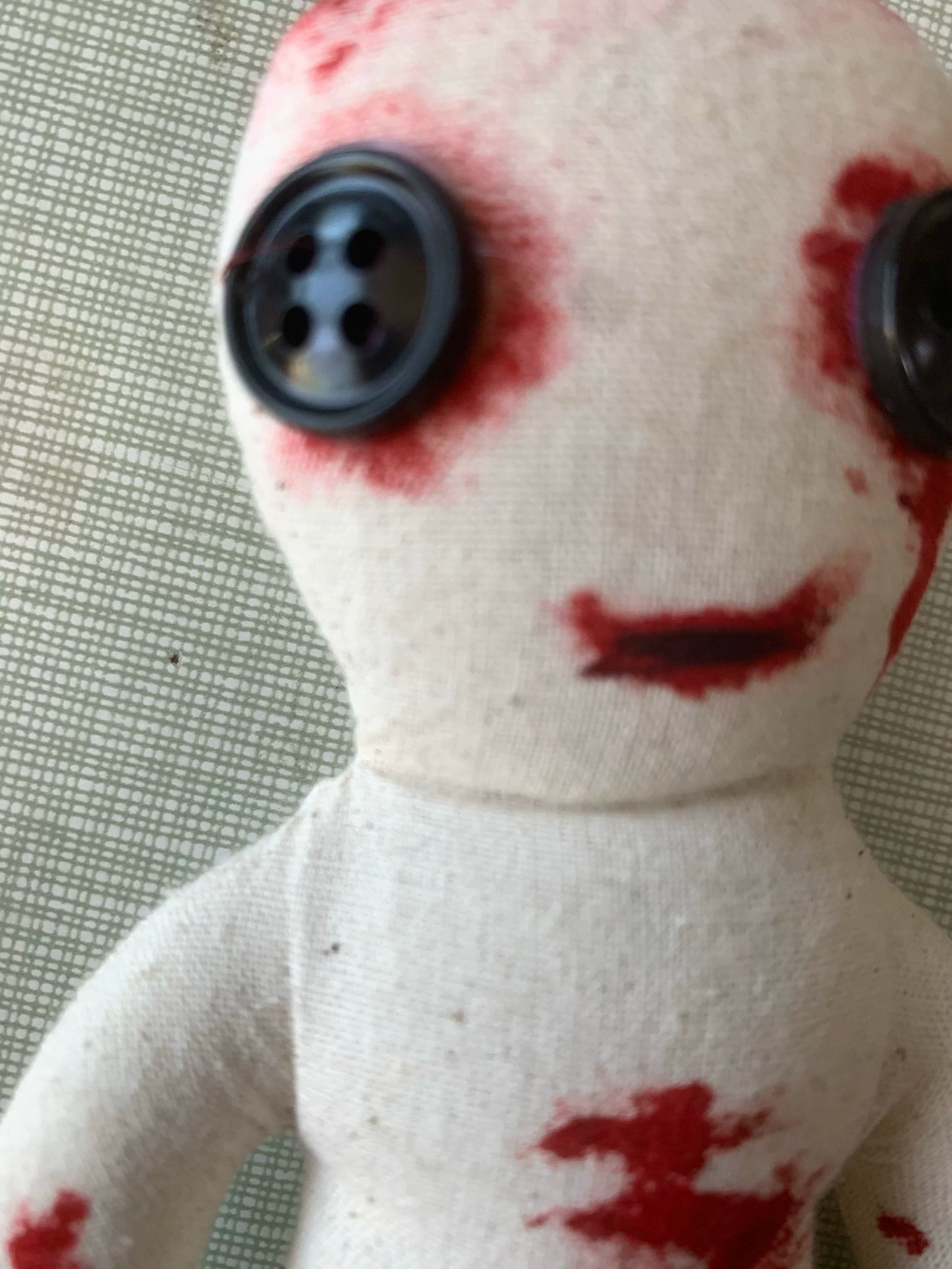 Creepy Voodoo Doll - Handmade Horror Plush for Cosplay & Escape Room Props