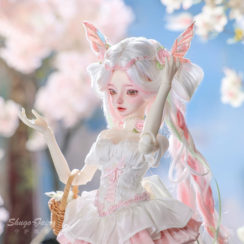 Boneca BJD 1/4 Fufu Princesa | Boneca Articulada Feita à Mão com Rosto Personalizado | Brinquedo Colecionável Articulado