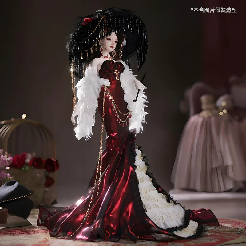 Official 1/4 BJD Doll Delphine - Mermaid Tail Evening Gown & Handmade Ball-Jointed Doll