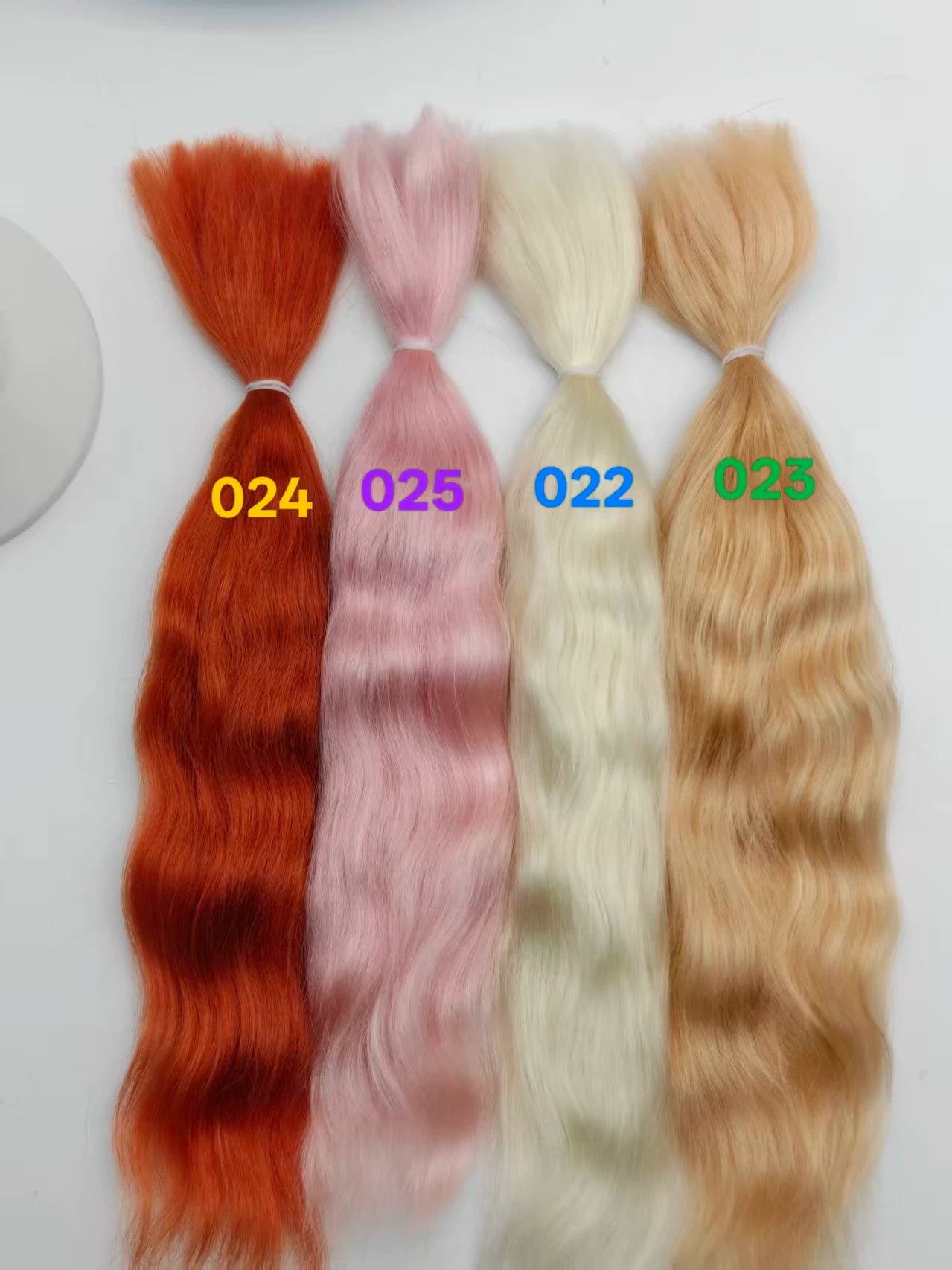 Premium Combed Mohair for BJD & Blythe Dolls | New Color Series - Soft Wavy Hair for Custom Wigs (15cm/20cm/25cm)
