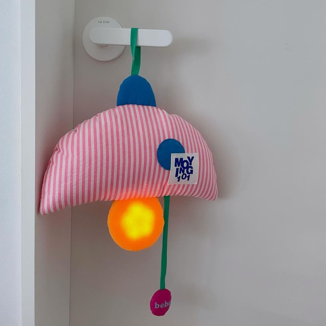 Vesta Mushroom Plush LED Night Light - USB Rechargeable Dimmable Lamp for Nursery & Kids' Room