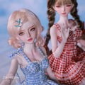 1/4 BJD Doll Carmen - Gingham Lace Dress & Ball-Jointed Doll Full Set