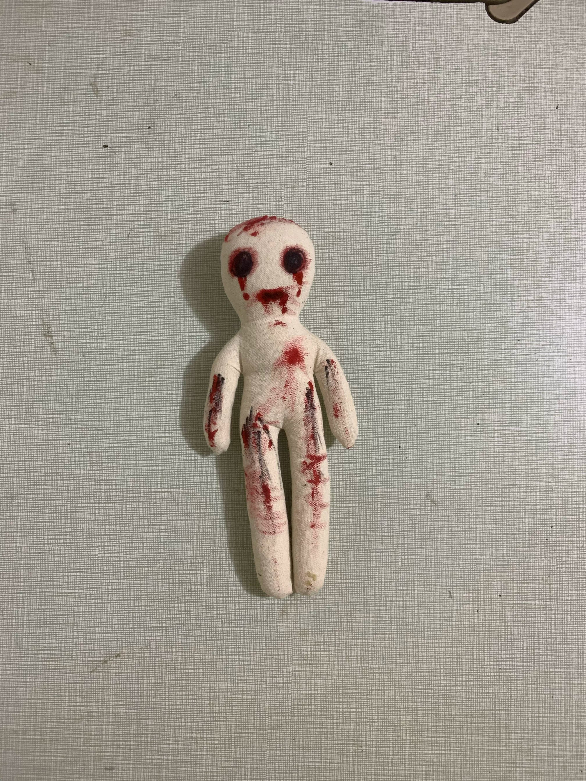 Creepy Voodoo Doll - Handmade Horror Plush for Cosplay & Escape Room Props