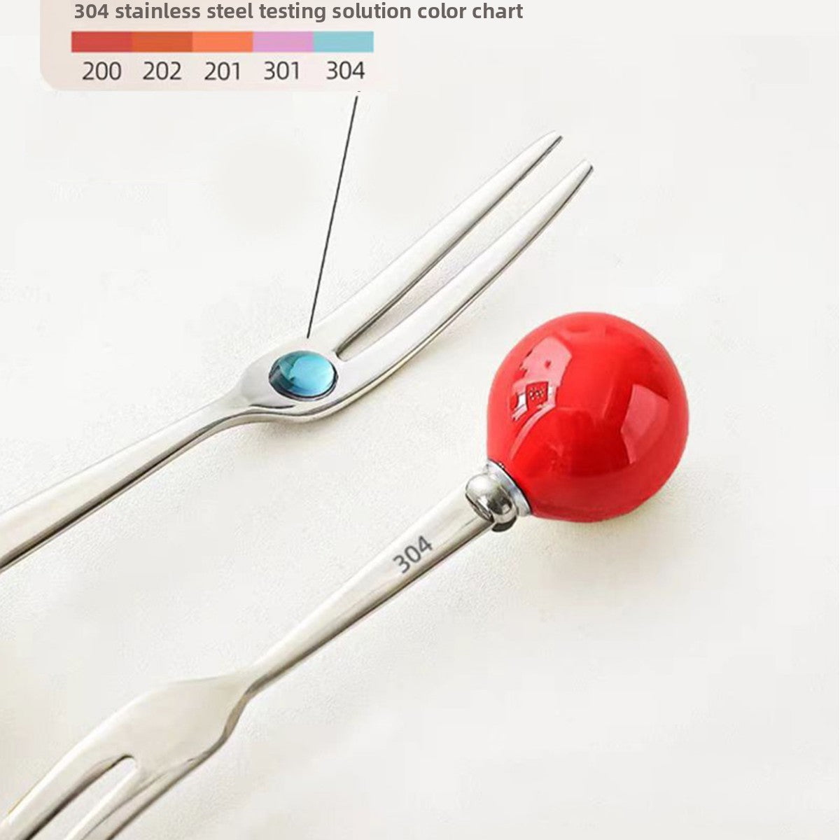 Vesta Unicorn Fruit Fork Set - 410 Stainless Steel with Cute Ceramic Storage Holder