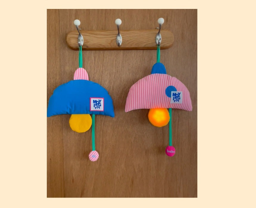 Vesta Mushroom Plush LED Night Light - USB Rechargeable Dimmable Lamp for Nursery & Kids' Room