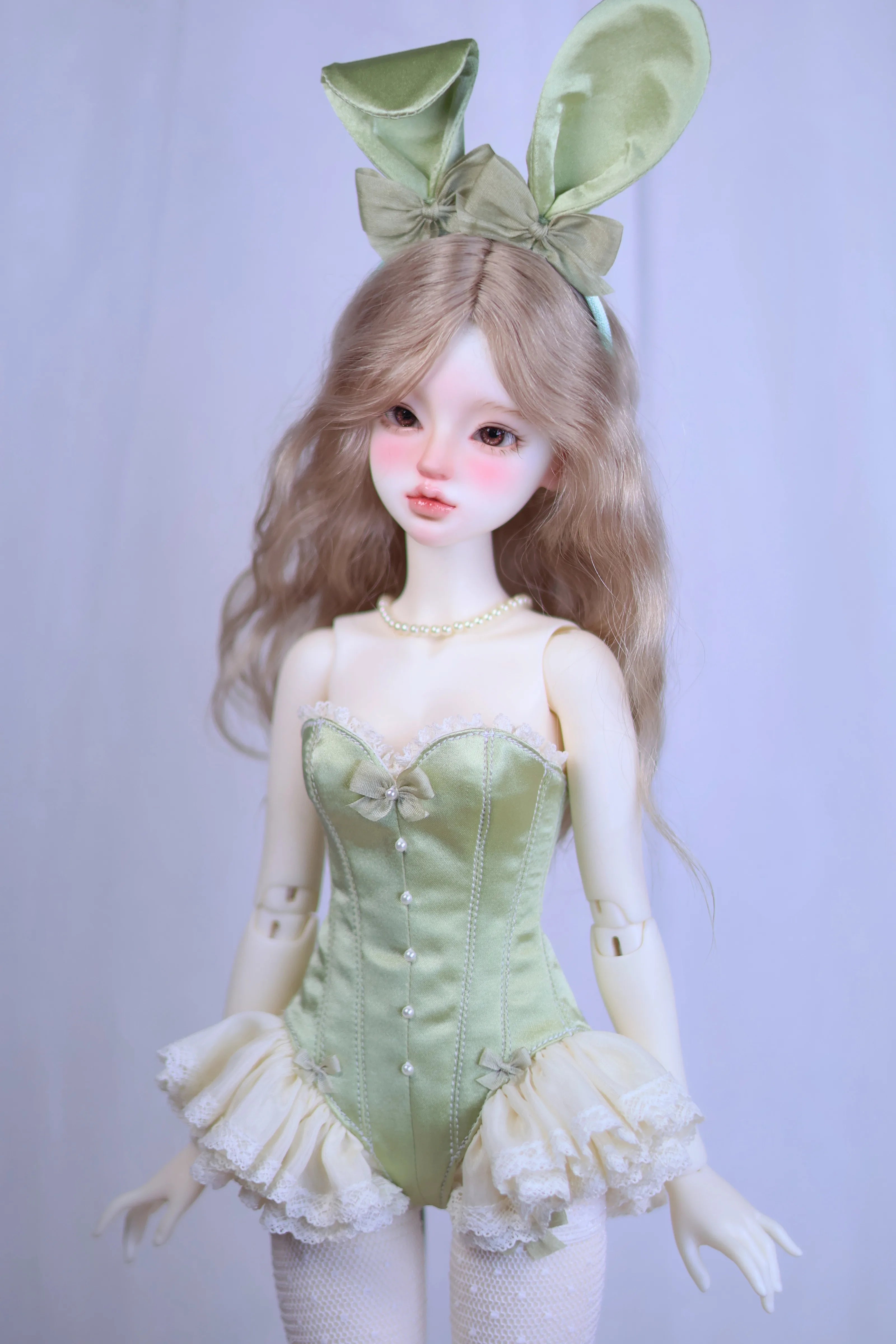 BJD 1/4 Xiongmei Bunny Bodysuit - Customizable Doll Clothing for MDD, MSD, Xiongmei Dolls