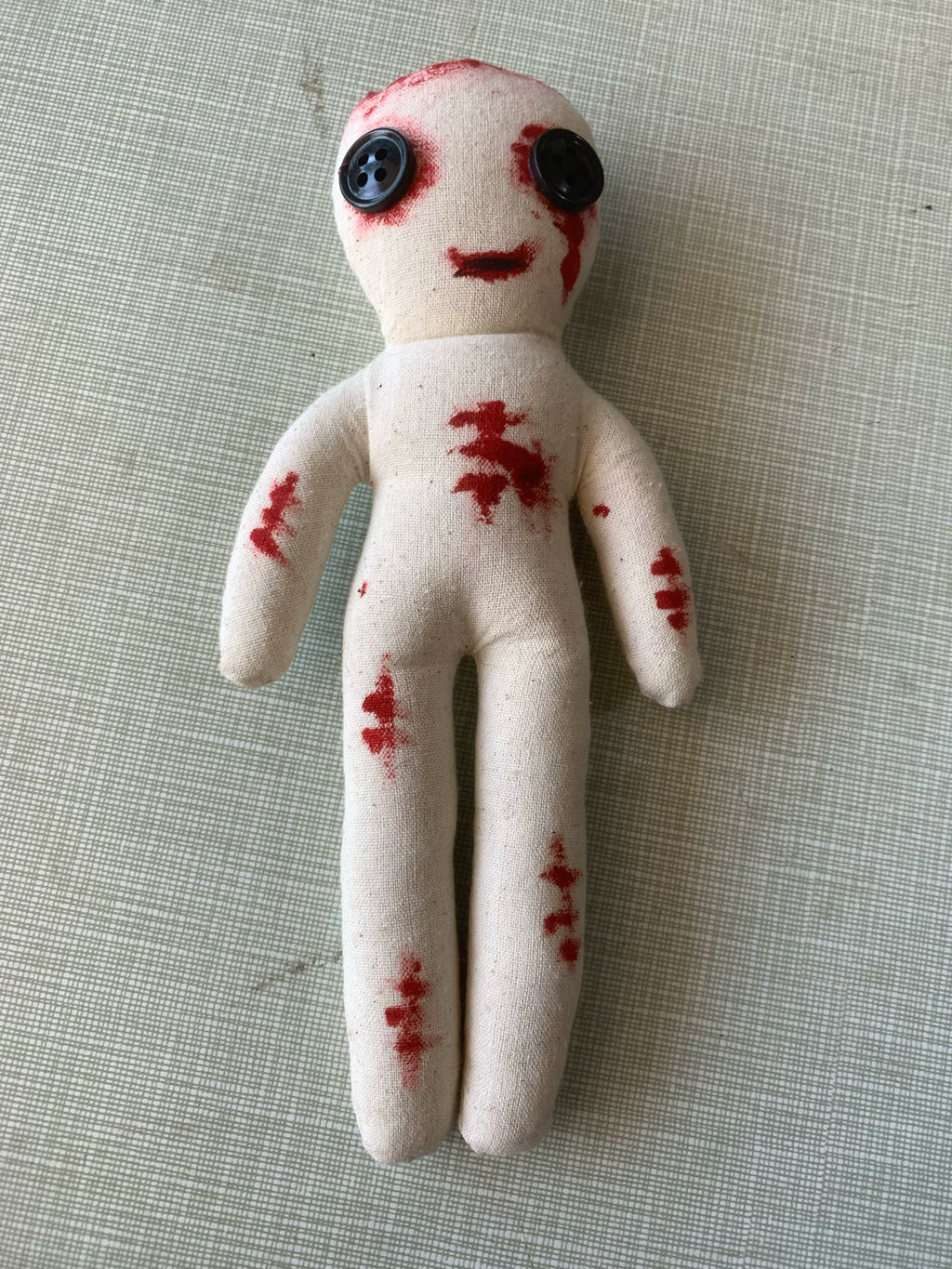 Creepy Voodoo Doll - Handmade Horror Plush for Cosplay & Escape Room Props