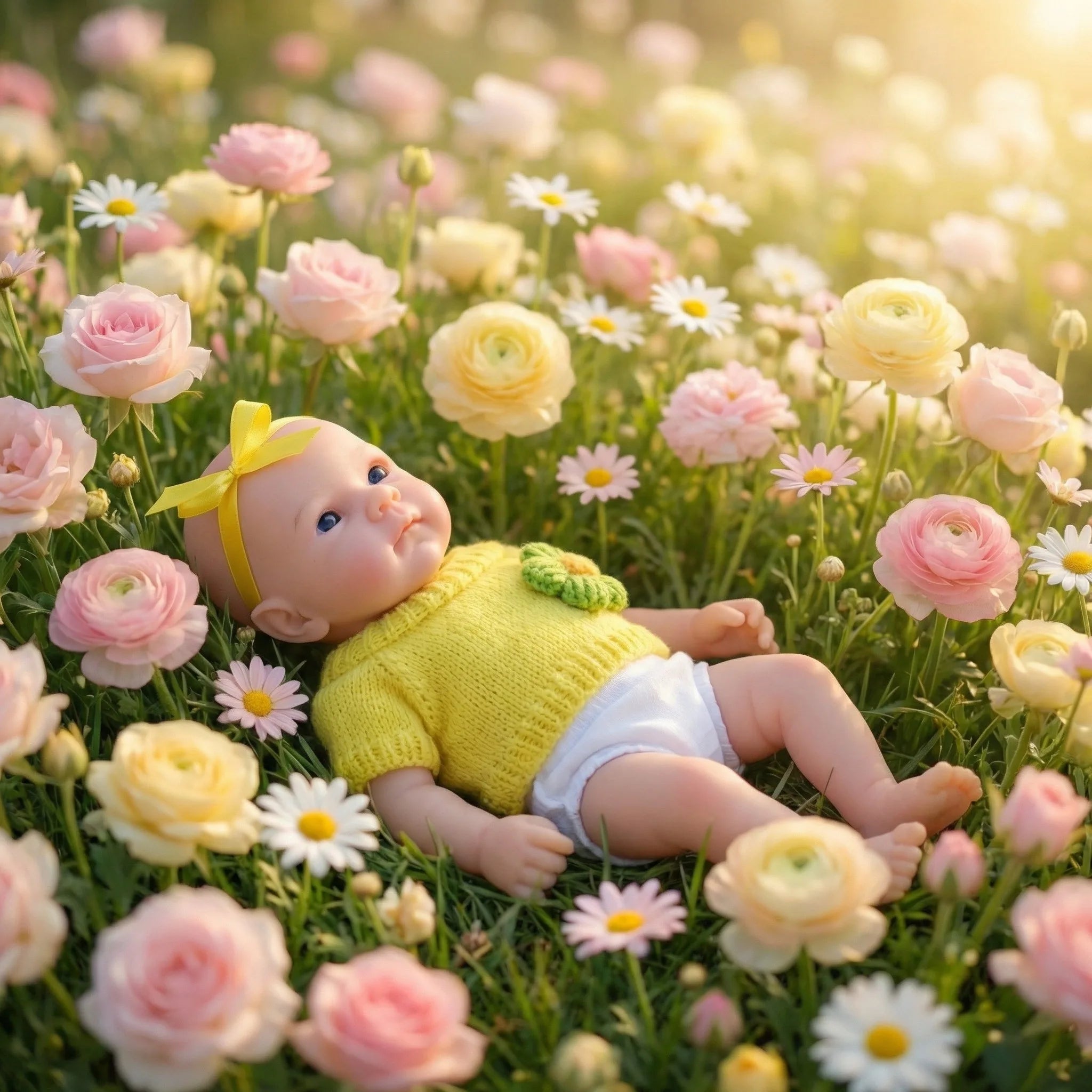 12" Bettie Platinum Silicone Reborn Doll | 31cm Premie Size Solid Soft Collectible with Elastic Mouth