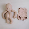 DIY 18inch mila full limbs with cloth body random eye soft lifelike real touch fresh color unpainted unfinished doll parts