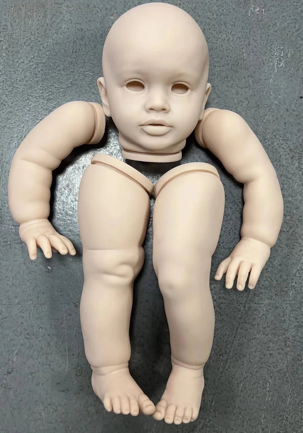 26Inch Lifelike Baby Toddler Reborn Pippa Princess Girl Realistic Doll Unfinished Doll Parts with Cloth body and Eyes