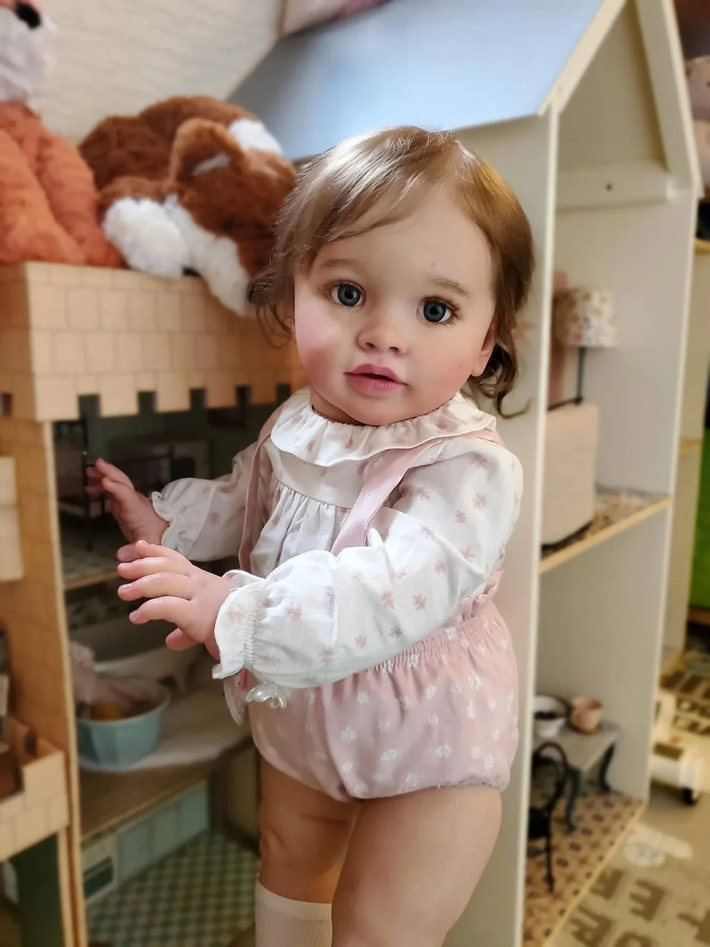 66CM Pippa Already Painted Finished Doll Reborn Toddler Huge Baby Size Popular Lifelike Soft Touch 3D Skin Art Doll
