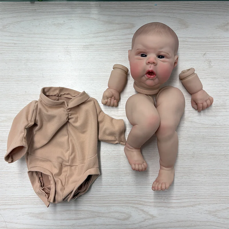 20'' Reborn Gounchin with Painted Hair DIY Doll Parts Collectible Doll Kit for Children Gift