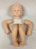 22inch Unpainted Unfinished Reborn Doll Kit Amy Fresh Color Soft Touch DIY Toys with Cloth body and Eyes