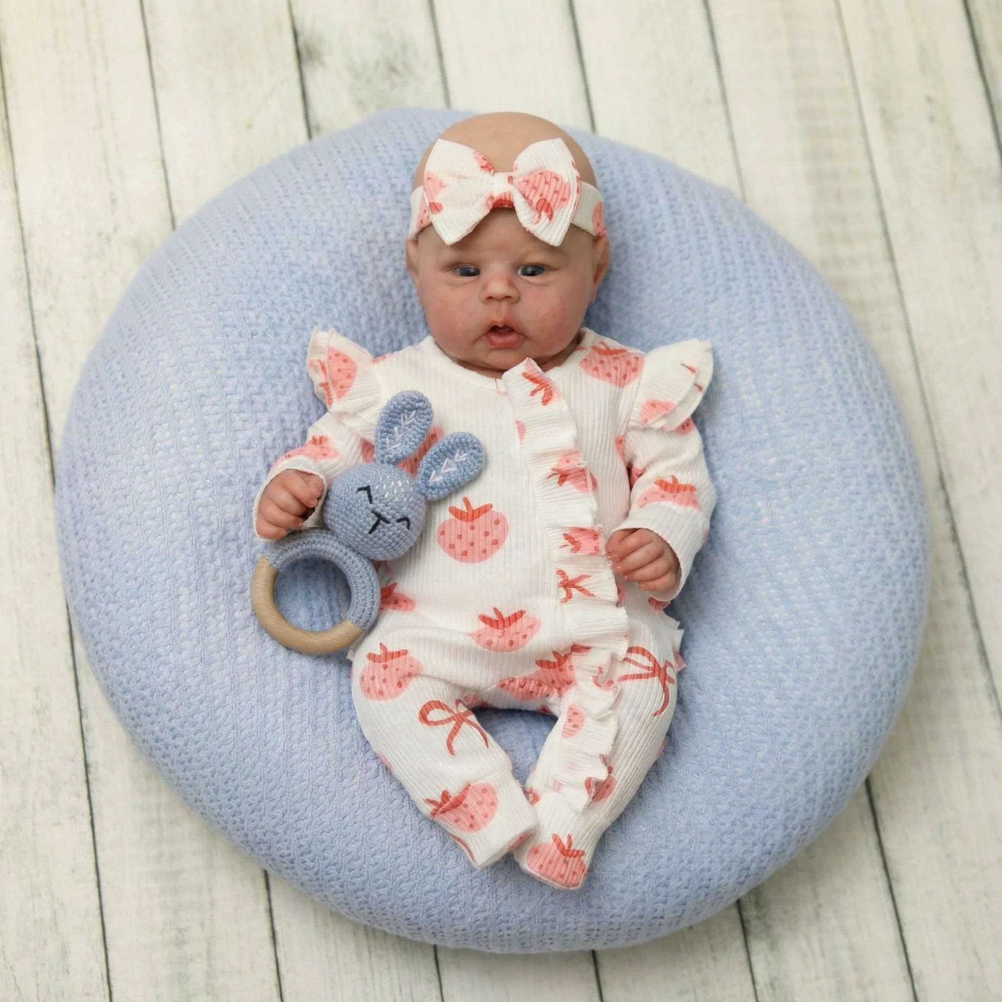 22" Gounchi Reborn Toddler Doll | 3D Skin Hand-Painted Collectible Art Doll for Kids