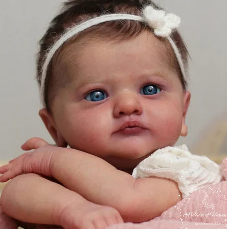 DIY 18inch mila full limbs with cloth body random eye soft lifelike real touch fresh color unpainted unfinished doll parts