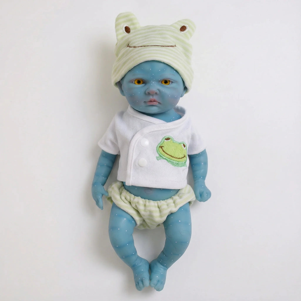 12inch Solid Silicone Fairy Avatar Reborn Doll | Super Soft Platinum Silicone, Lifelike Flexible