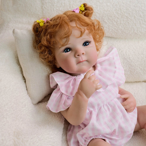 19-inch Newborn Lifelike Reborn Baby Doll Bettie Cuddly Full Body Multiple Layers 3D Skin Painting Collectible Toy