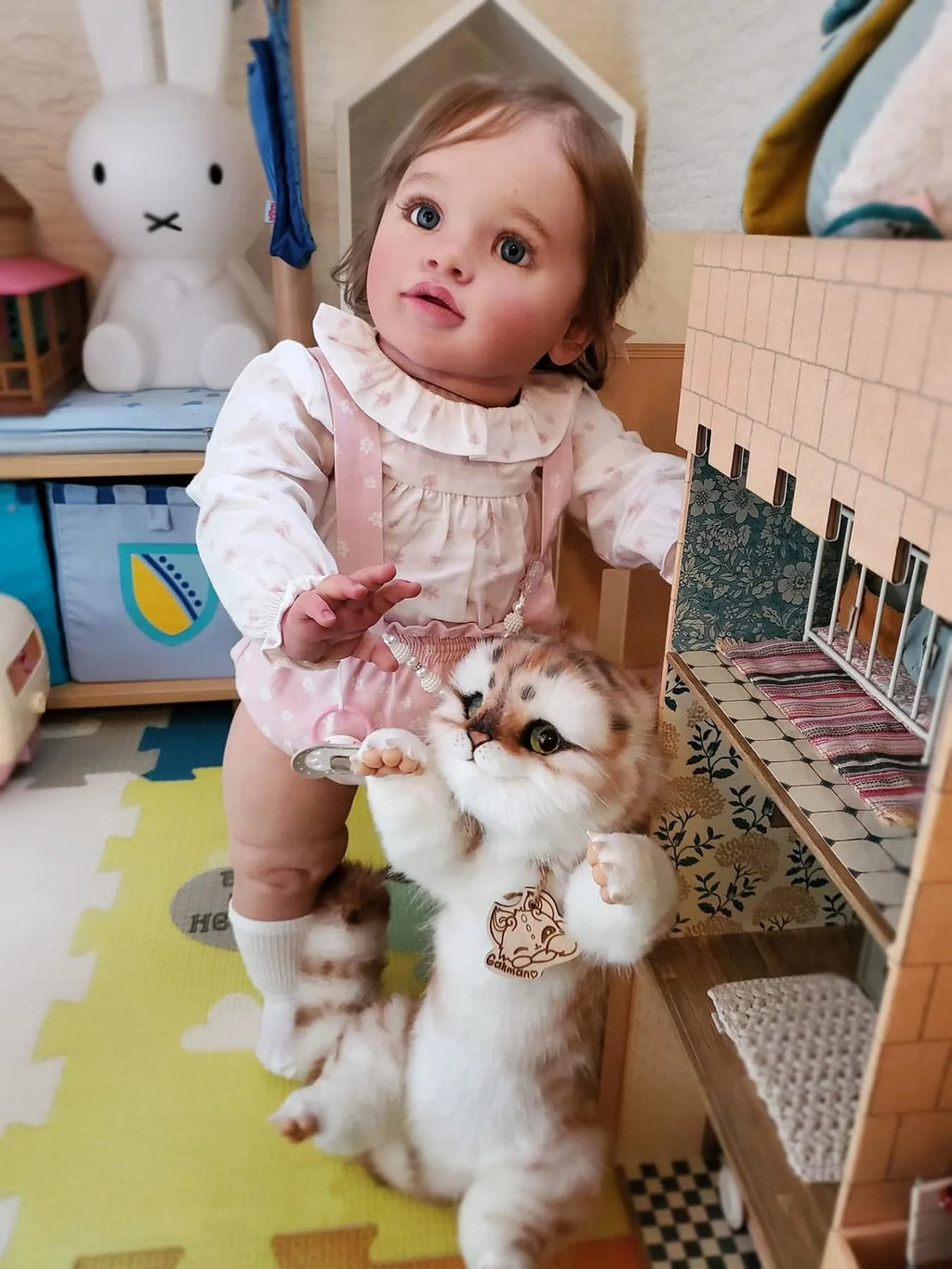66CM Pippa Already Painted Finished Doll Reborn Toddler Huge Baby Size Popular Lifelike Soft Touch 3D Skin Art Doll