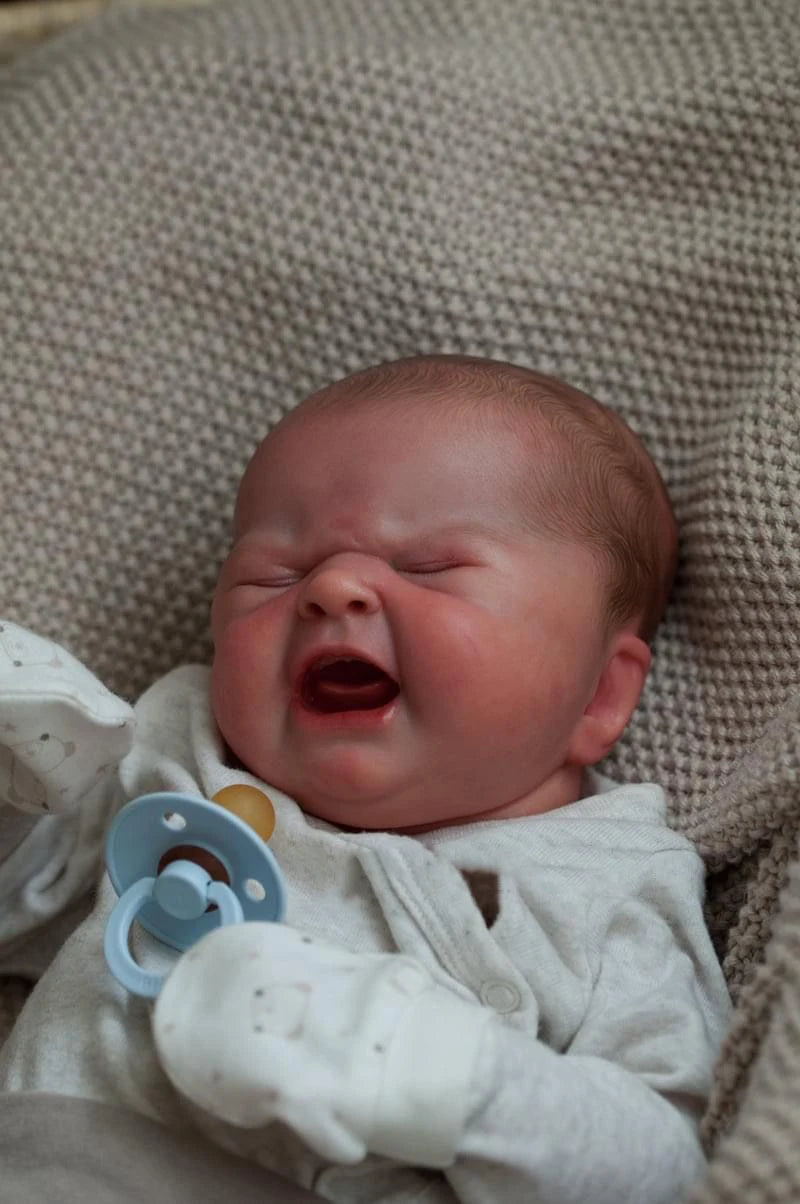 19inch Finished Reborn Doll MARIA "BABY'S FIRST CRY" Same As Picture 3D Skin Painted Hair Visible Veins Reborn Baby Doll