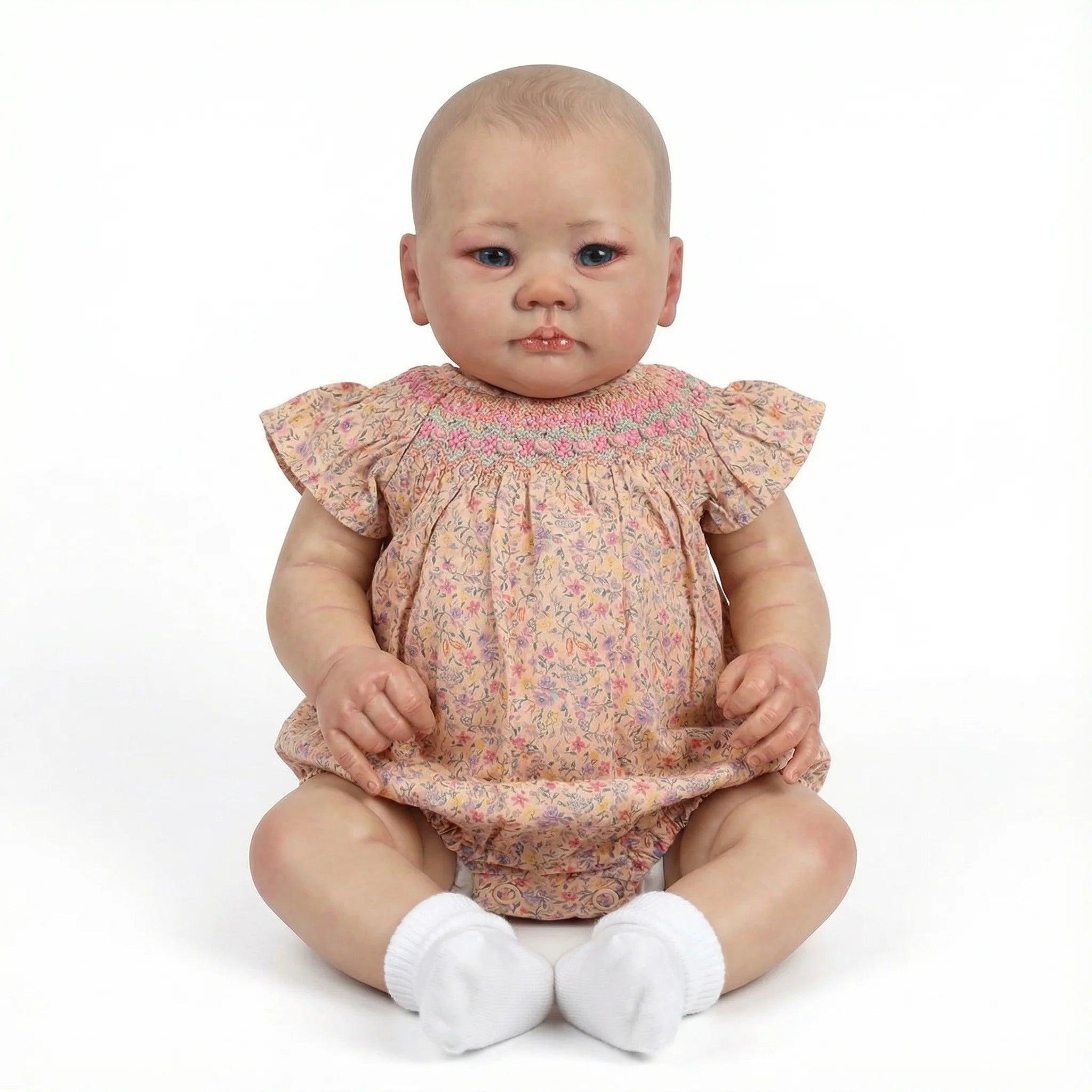 19inch Lali Soft Body Newborn Baby Reborn Doll Lifelike Soft Touch Cuddly Baby Multiple Layers Painting 3D Skin