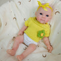 12" Bettie Platinum Silicone Reborn Doll | 31cm Premie Size Solid Soft Collectible with Elastic Mouth