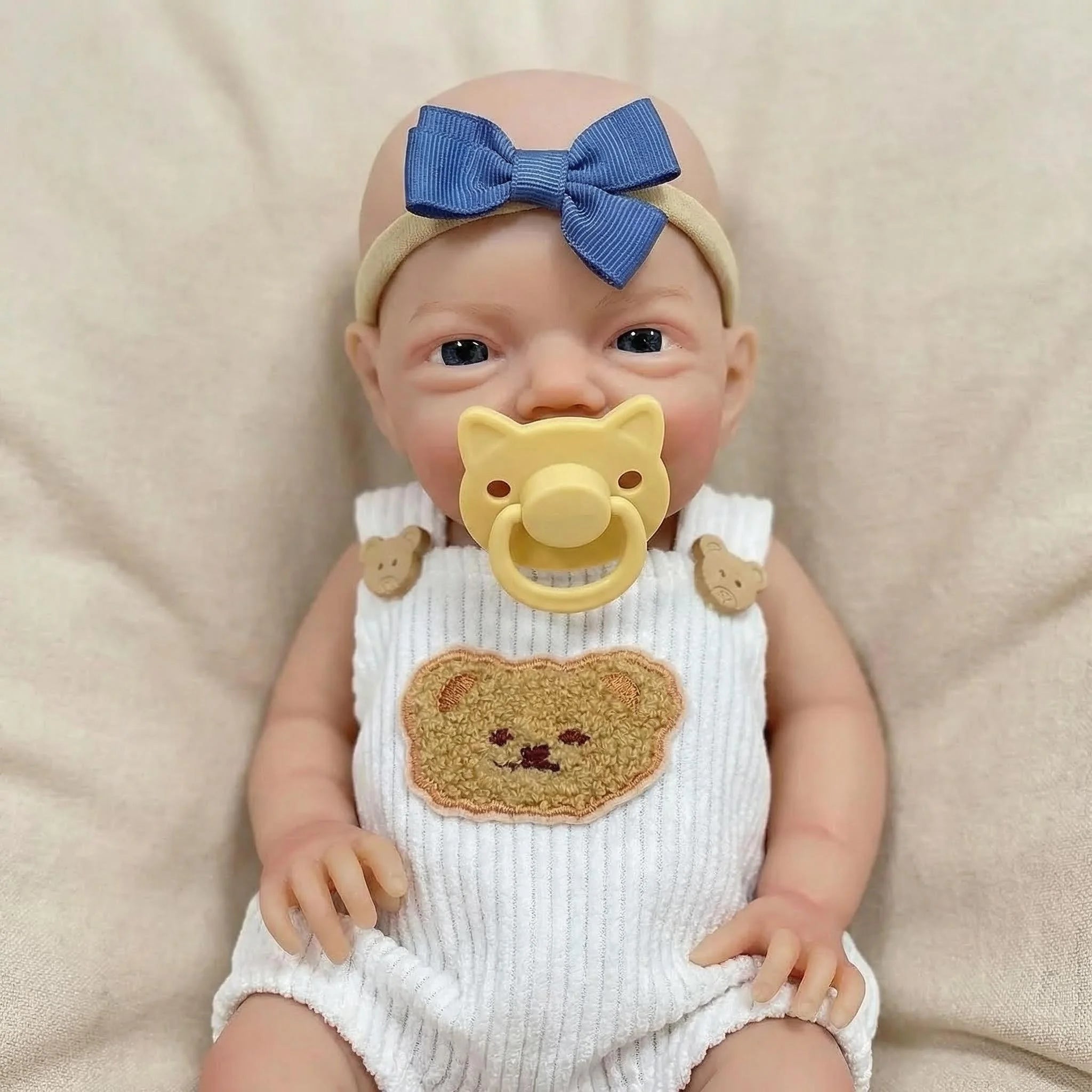 12inch Mouth Can Open Super Soft Solid Platinum silicone Flexible Elastic Lifelike Premie Size Cute Charlie for Collectors