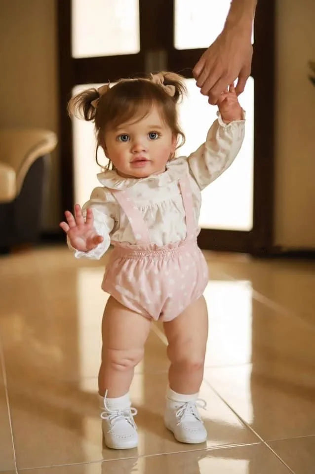 66CM Pippa Already Painted Finished Doll Reborn Toddler Huge Baby Size Popular Lifelike Soft Touch 3D Skin Art Doll