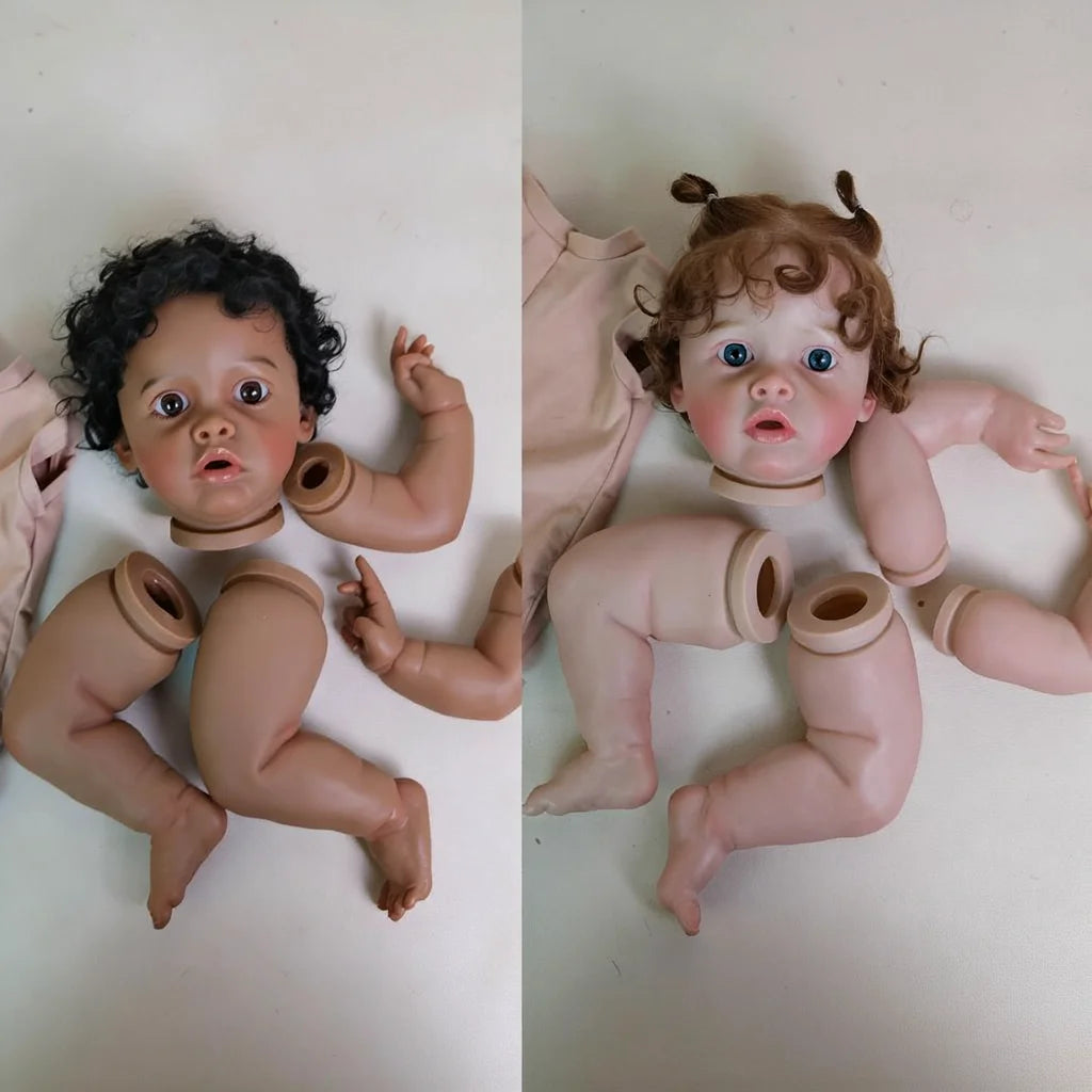20inch Doll Kits Painted Finished with Hand Rooted Hair High Quality Multiple Layers Benjamin Two Colors