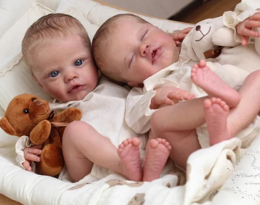 19Inch Reborn Doll Kit Primrose Asleep/Awake Limited Edition lifelike soft touch Frech Color Kit with cloth body