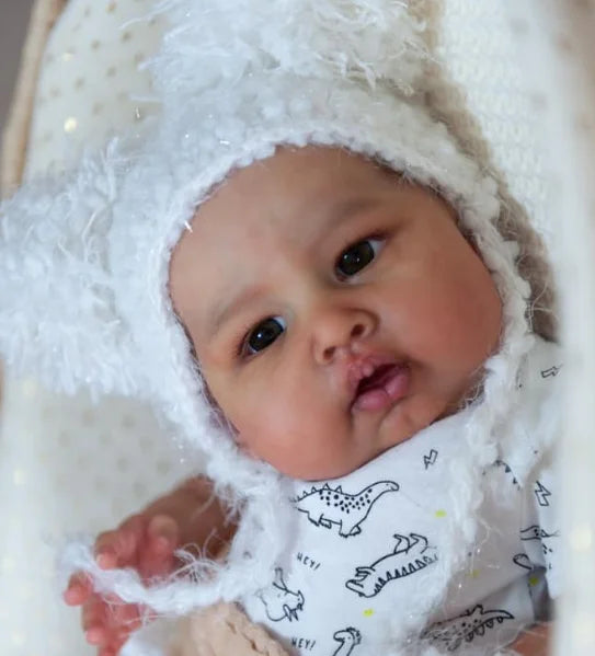 24inch Unpainted Blank Reborn Doll Kit Blue Sparrow Huge Baby Size DIY Unfinished Doll Parts with Cloth body and eyes