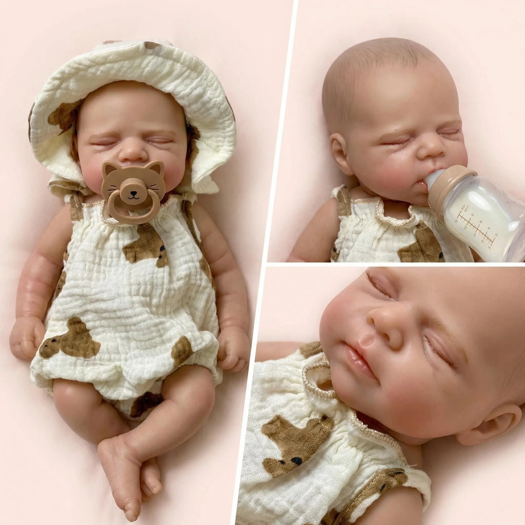 12Inch Premie Size Mouth Can Open pascale Full Solid Platinum Silicone Super Soft Flexible Elastic Handmade Reborn Doll