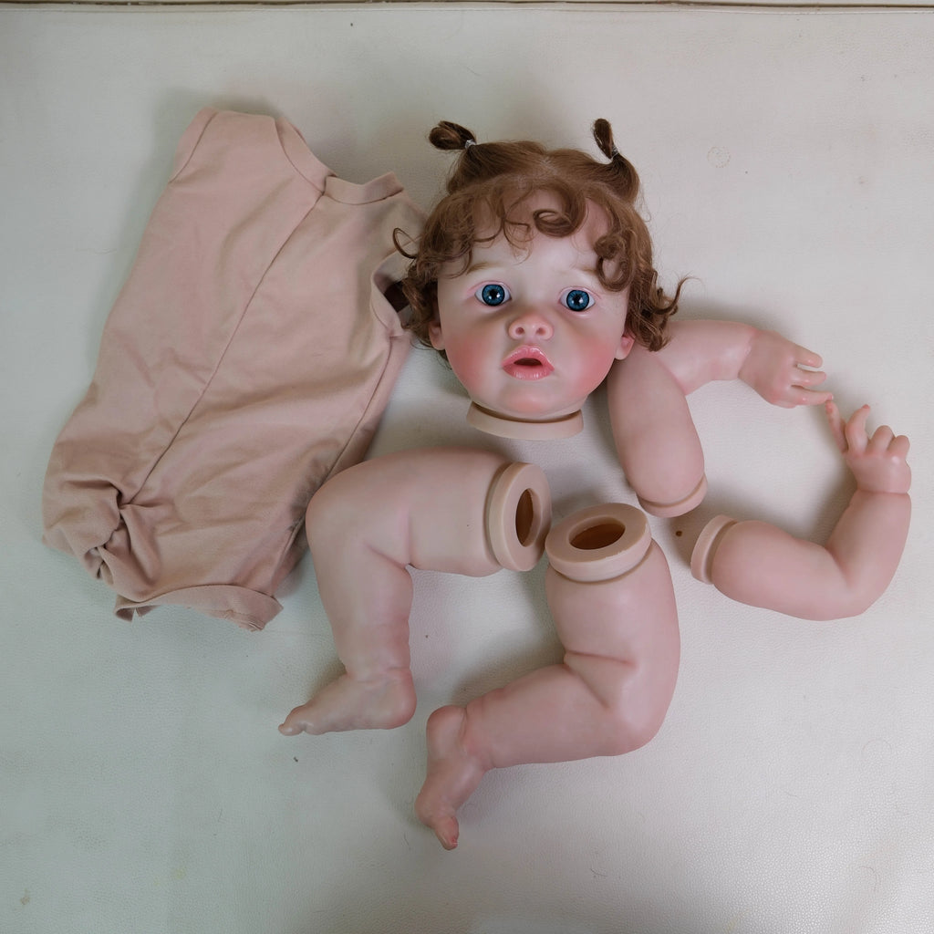 20inch Doll Kits Painted Finished with Hand Rooted Hair High Quality Multiple Layers Benjamin Two Colors