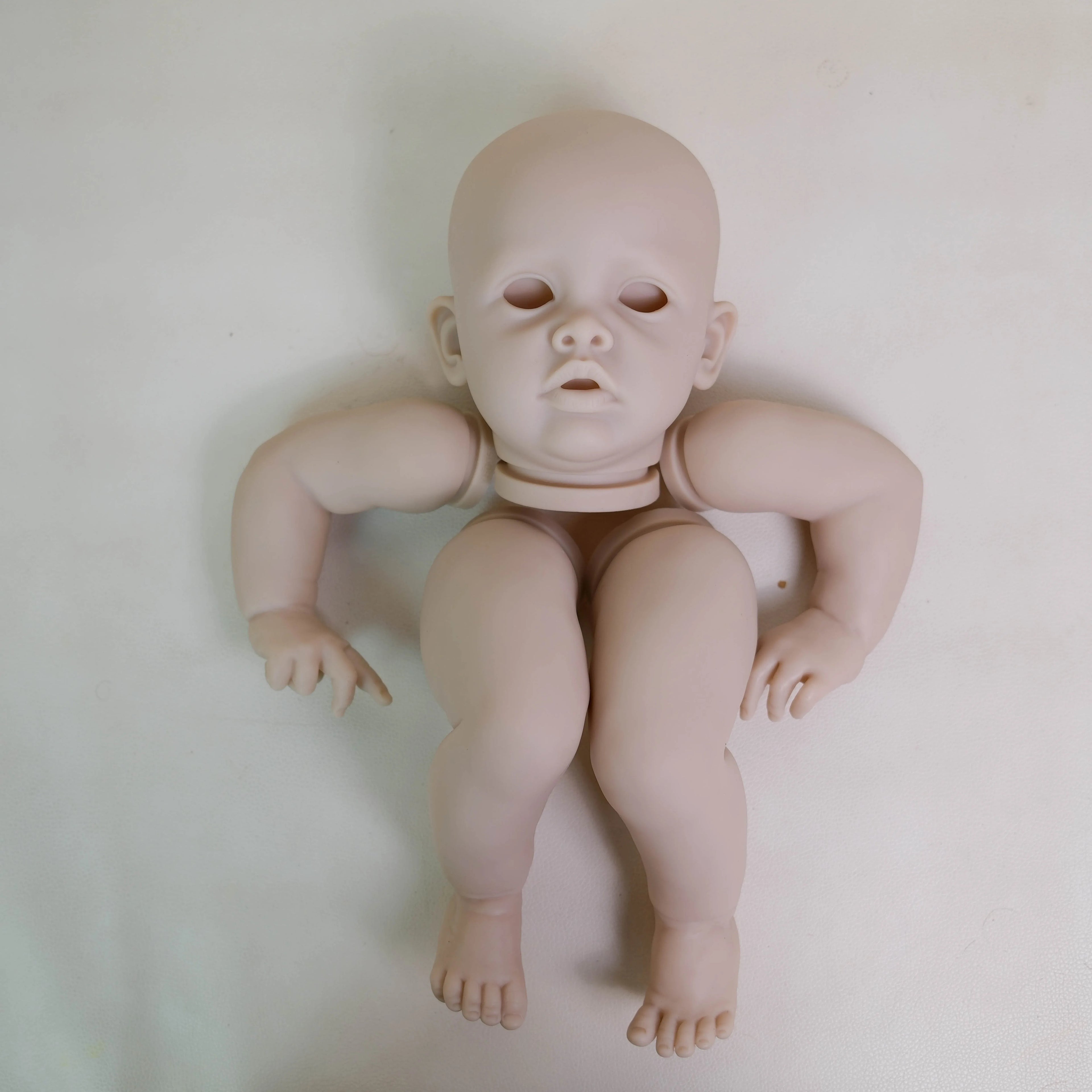 22inch Unfinished Doll  New Limited Edition Reborn Doll Kit Benjamin With Cloth Body and Eyes