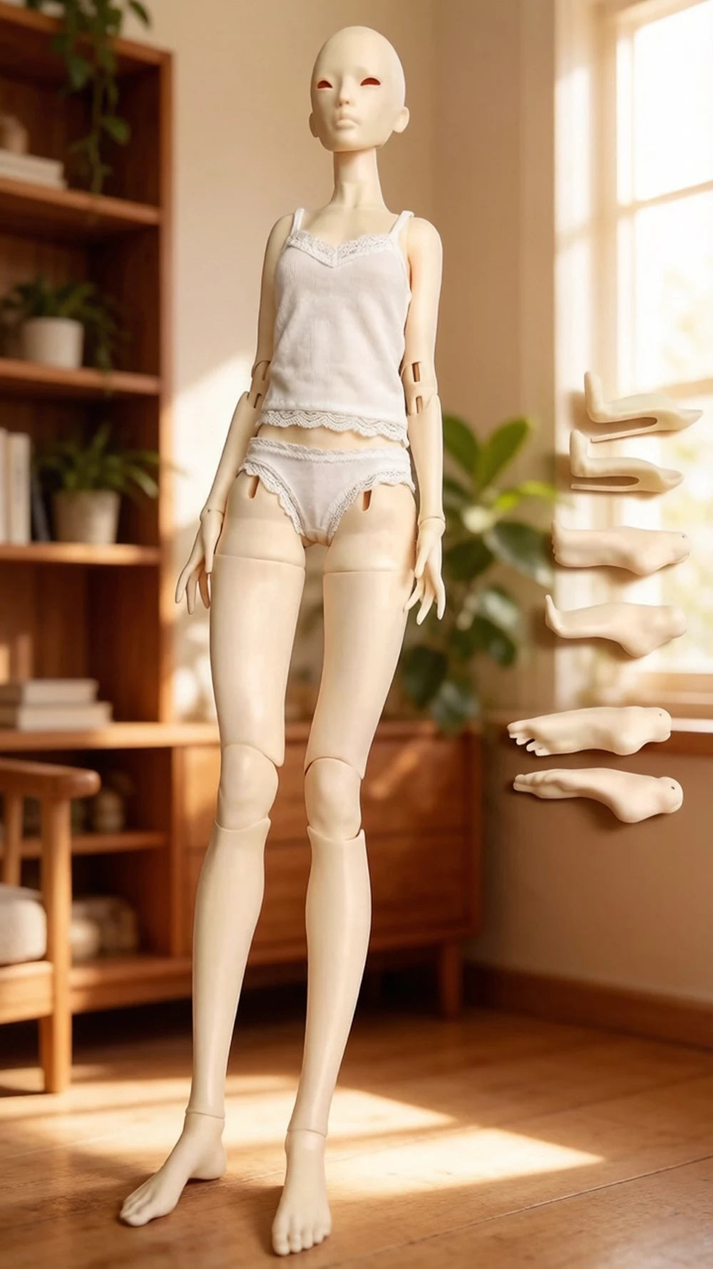 BJD Doll 1/4 -  anna Resin Doll Art Model High Quality Toy DIY Makeup