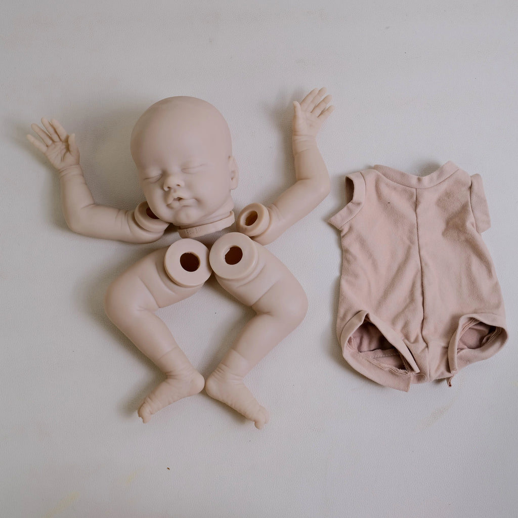 19Inch Reborn Doll Kit Primrose Asleep/Awake Limited Edition lifelike soft touch Frech Color Kit with cloth body