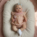19inch Lali Soft Body Newborn Baby Reborn Doll Lifelike Soft Touch Cuddly Baby Multiple Layers Painting 3D Skin