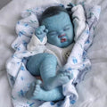 Ashia  Avatar-19inch Cloth Newborn Baby Doll Reborn Baby Size Real Picture Handmade 3D Skin Rooted Hair Visible Veins