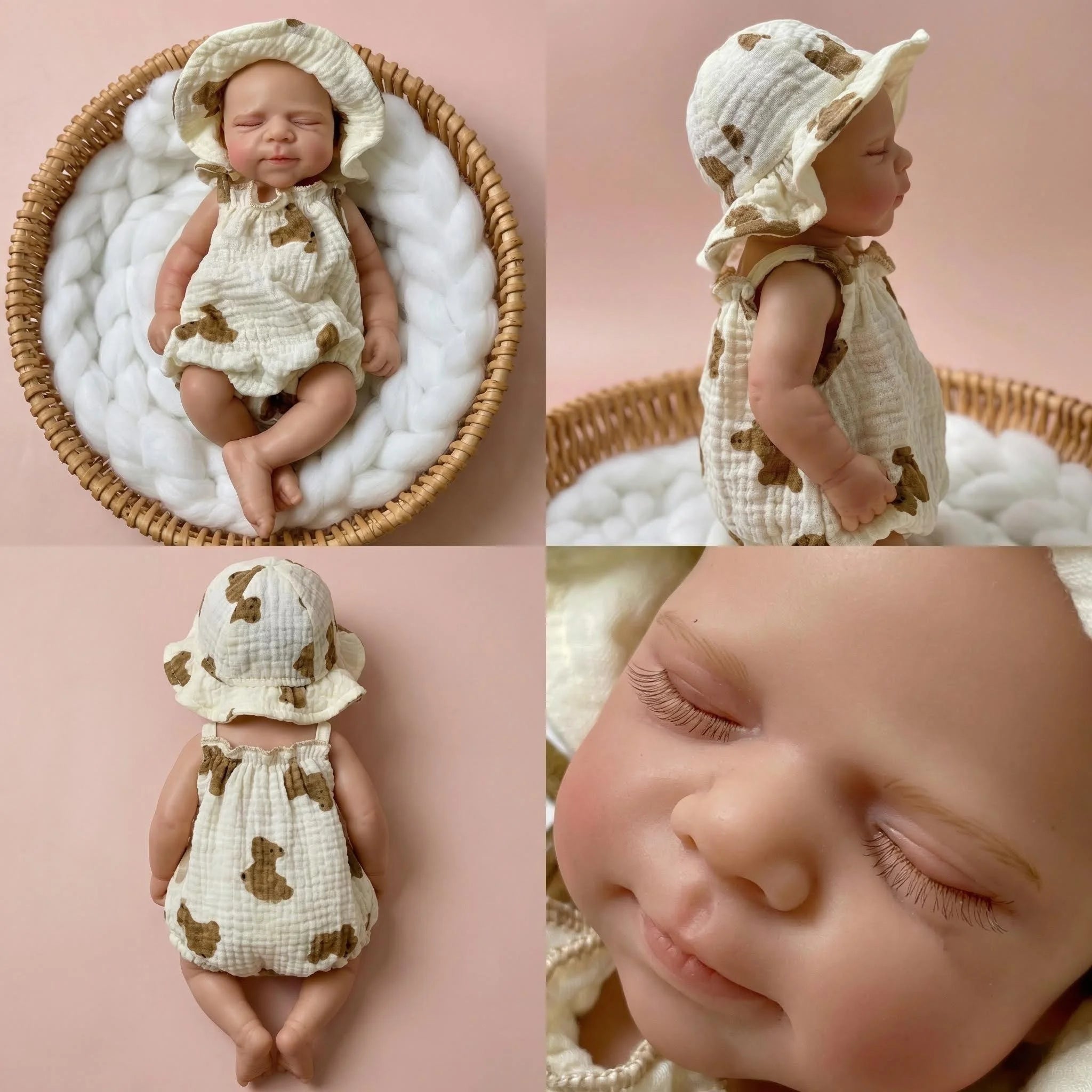 12Inch Premie Size Mouth Can Open pascale Full Solid Platinum Silicone Super Soft Flexible Elastic Handmade Reborn Doll