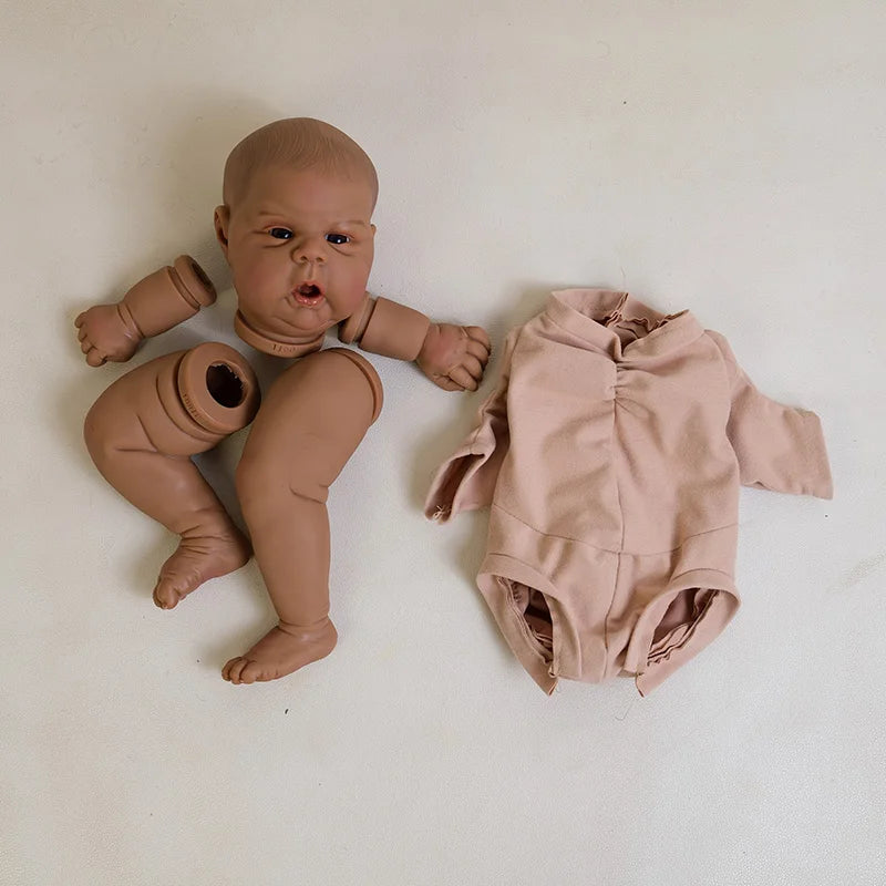 20'' Reborn Gounchin with Painted Hair DIY Doll Parts Collectible Doll Kit for Children Gift