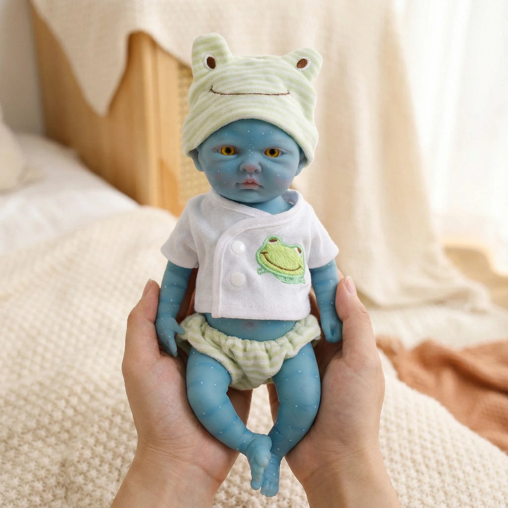 12inch Solid Silicone Fairy Avatar Reborn Doll | Super Soft Platinum Silicone, Lifelike Flexible