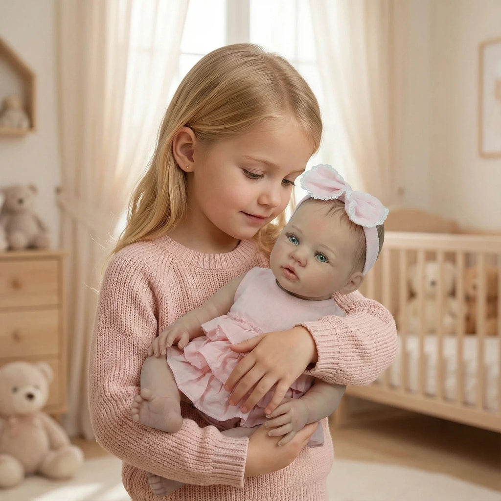19" Abigail Reborn Baby Doll | Lifelike Vinyl & Cloth Body with 3D Skin & Visible Veins